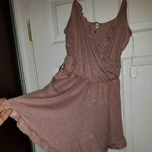 Soft pink, mauve colored romper